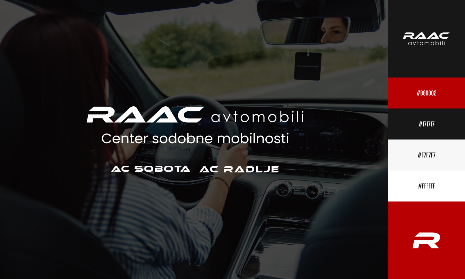 Naročnik RAAC arhitektura znamk, rebranding, celostna grafična podoba